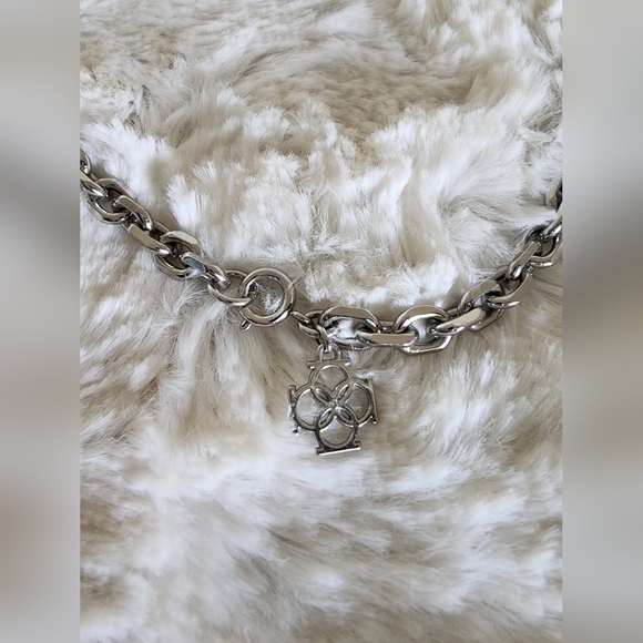 NWOT Ann Taylor Silver Jeweled Long Chain Necklace - Picture 6 of 11